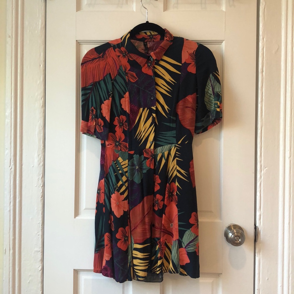 Zara TRF Floral Print Day Dress